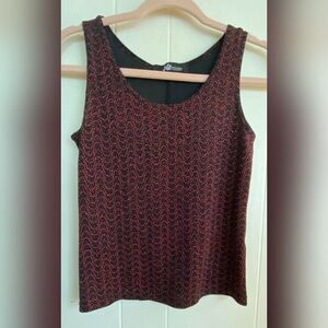 Jump Tank Top Women’s Medium Black Maroon Pink Sparkly Sequins Stretch